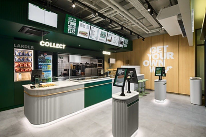 Inside a Subway restaurant. Image: Subway