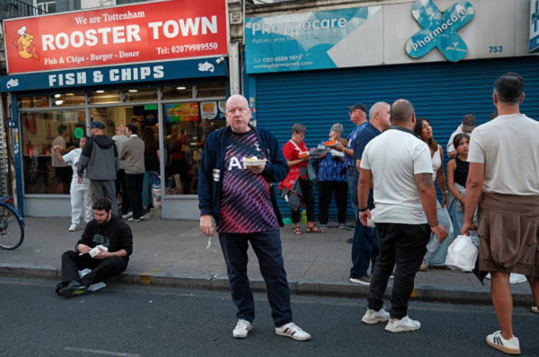 LONDON, ENGLAND - AUGUST 26: Spurs fans during the Carabao Cup Second Round match between Tottenham Hotspur and Charlton Athletic at Tottenham Hotspur Stadium on August 26, 2026 in London, England. (Photo by Jacques Feeney/Offside/Offside via Getty Images)