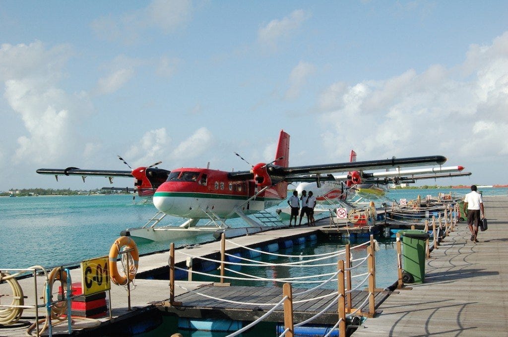 About to get on the seaplane!