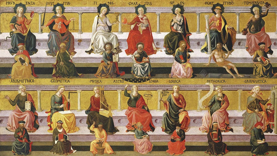 Seven Virtues and Seven Liberal Arts Painting by Francesco Pesellino - Pixels Seven Virtues and Seven Liberal Arts Painting by Francesco Pesellino - Pixels