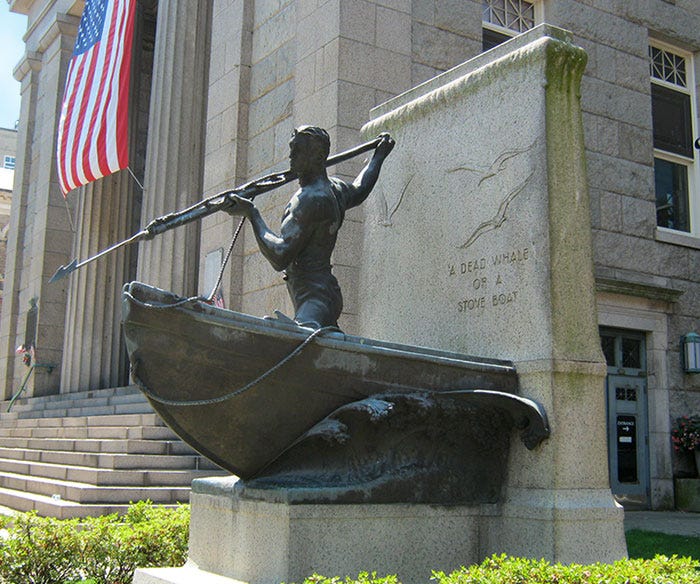 Whaleman Statue - Explore New Bedford