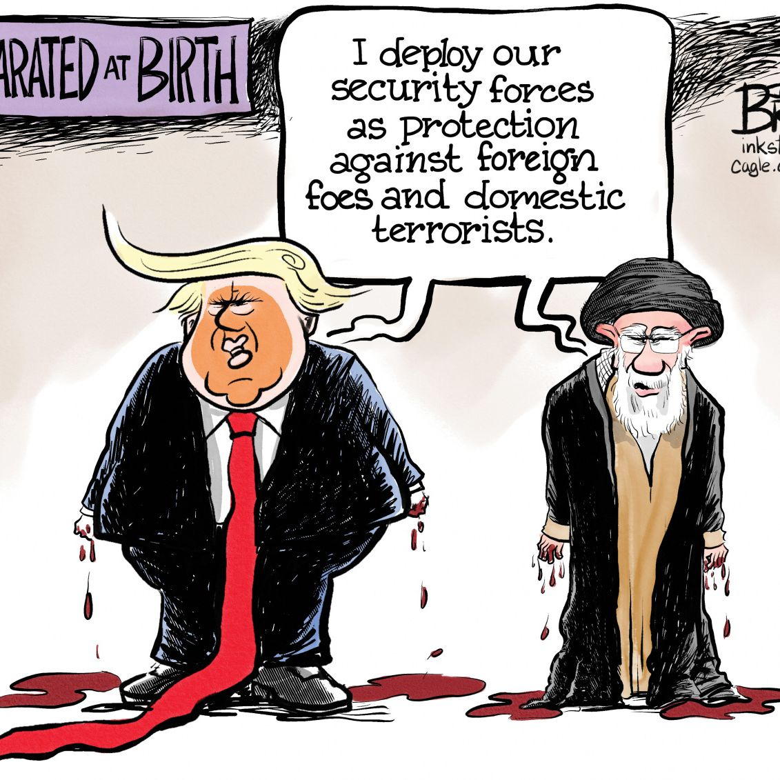 5 critical cartoons about the deadly crackdown on protesters in Iran | The  Week