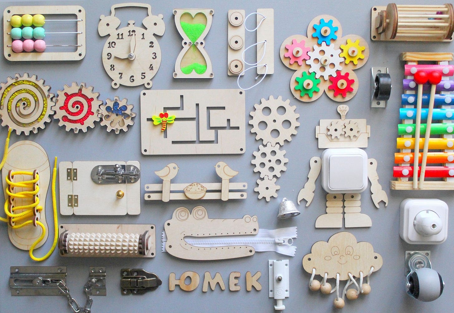 Busy Board Parts Busy Board Diy Busy Board Details Busy Board Elements  Montessori Busy Board - Etsy