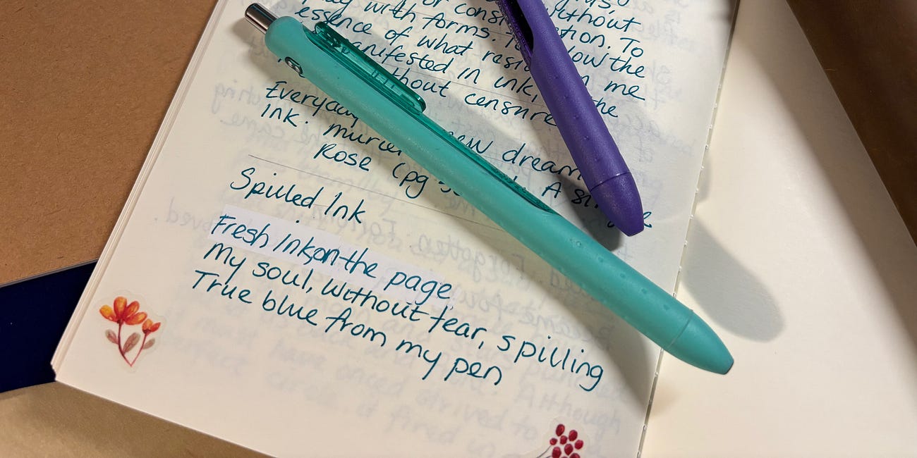 Spilling Ink