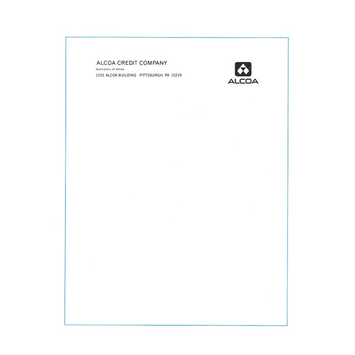 ALCOA corporate identity design policy 1962 by Saul Bass