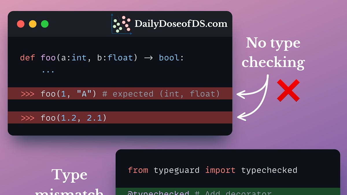 How To Enforce Type Hints in Python? - by Avi Chawla
