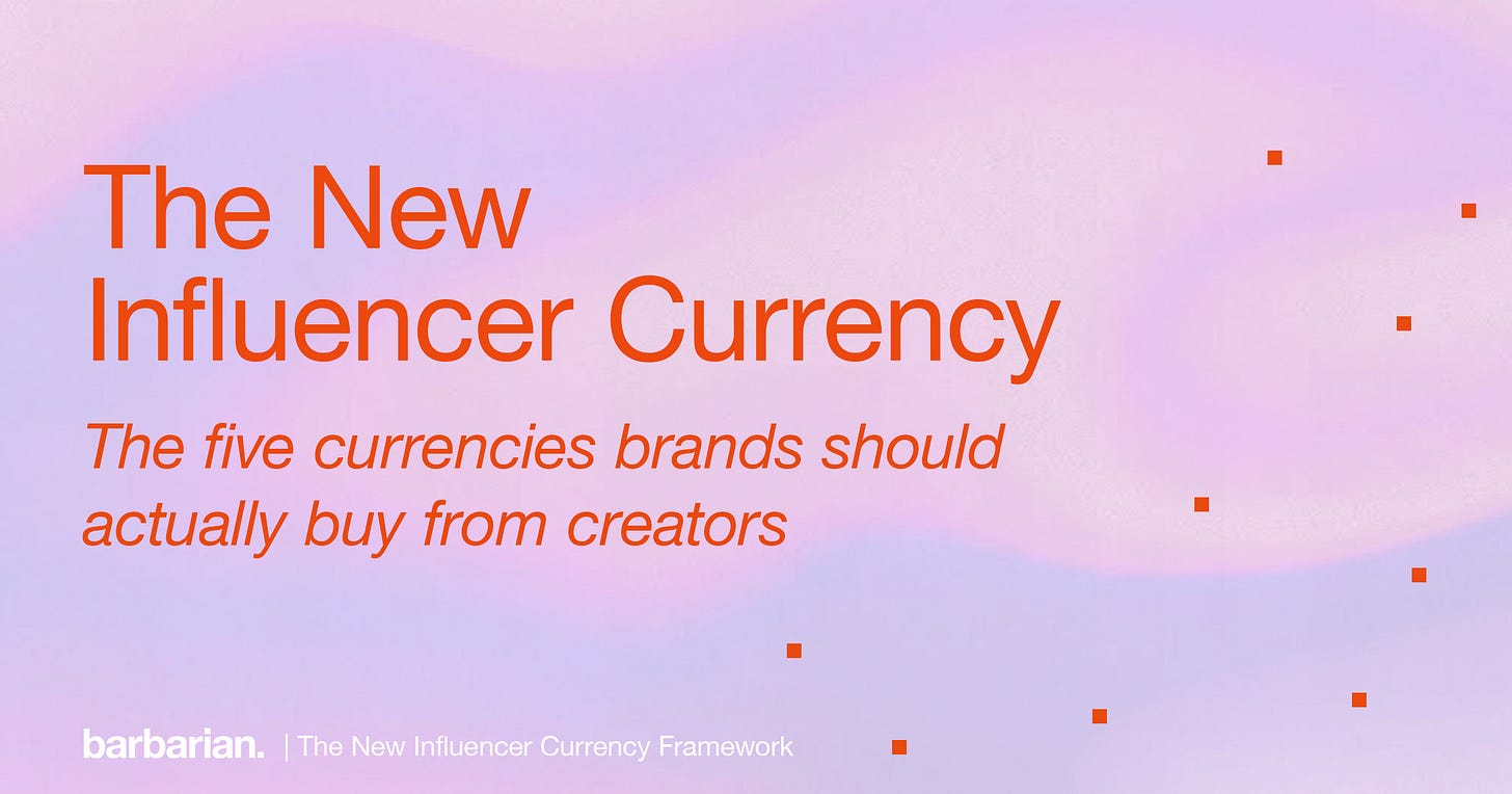 The new influencer currency. 