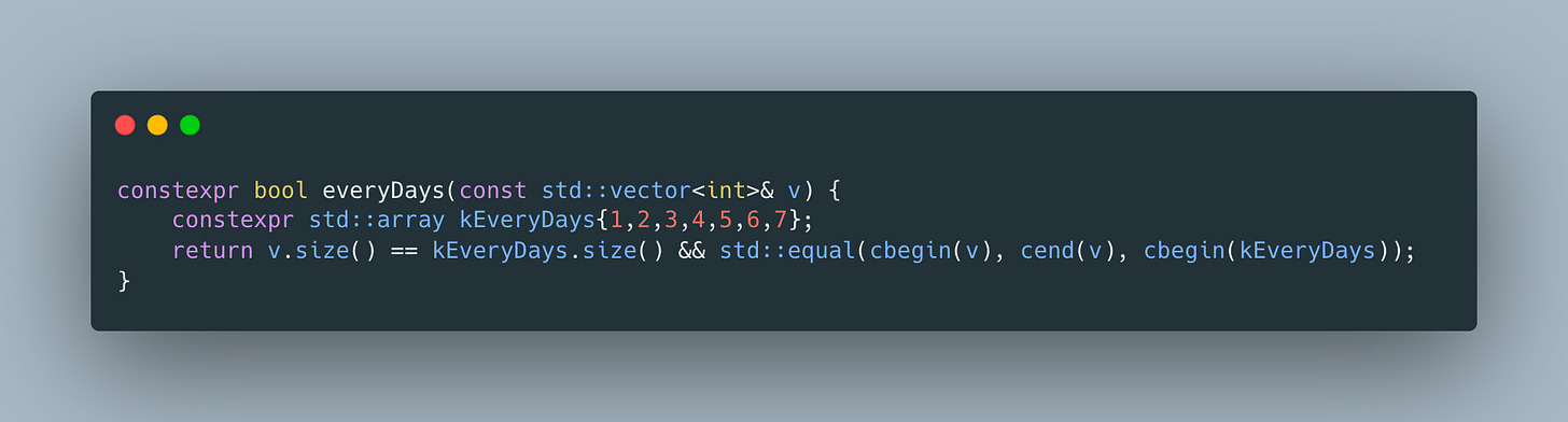 Comparing vectors for equality. - by Taras Tsugrii