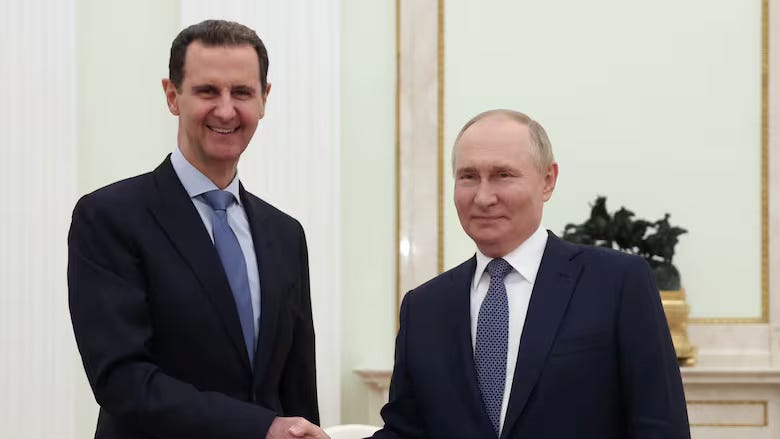 Putin and Bashar Al Assad