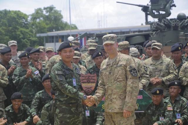 U.S. and Thai Soldiers Celebrate Mission Success U.S. and Thai Soldiers Celebrate Mission Success
