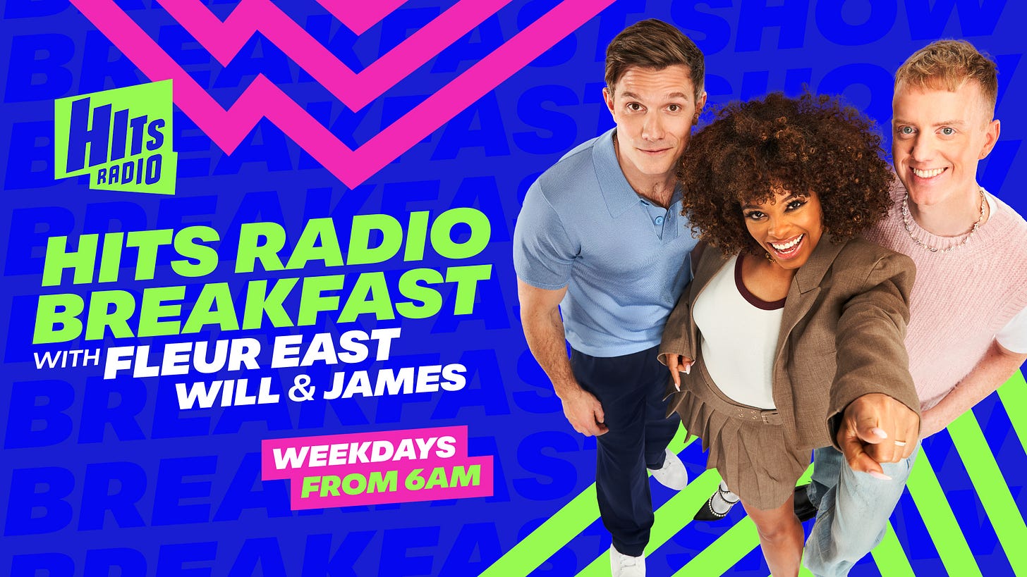Hits Radio Breakfast with Fleur East, Will and James: All the info