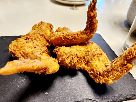 various pictures of food and friends