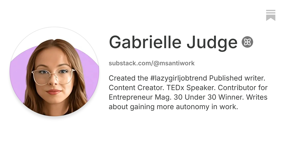 Gabrielle Judge | Substack