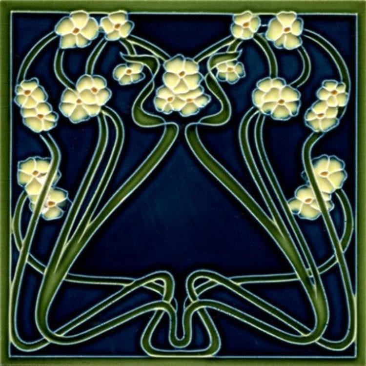 art nouveau reproduction tile art nouveau reproduction tile