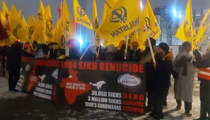 Canadian Sikhs gathered to vote and show support for Khalistan Referendum at  McNabb Community Centre in Canada. — Sikhs For Justice