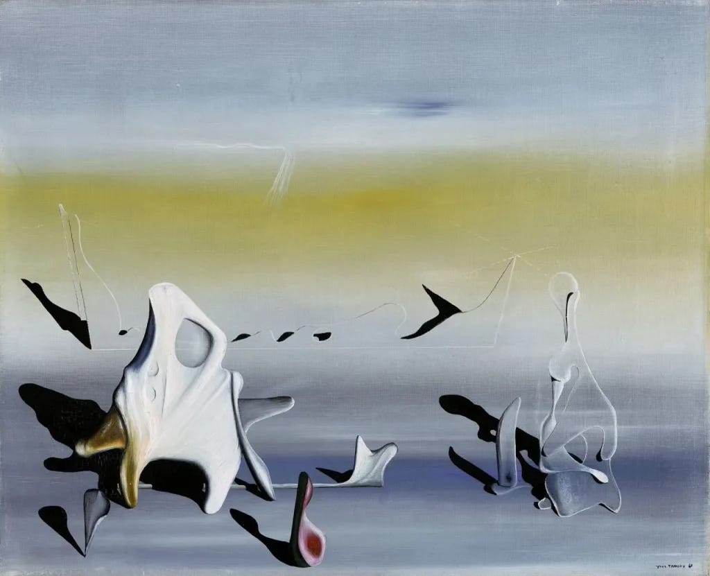 The liquescent portals of Yves Tanguy's Surrealist paintings