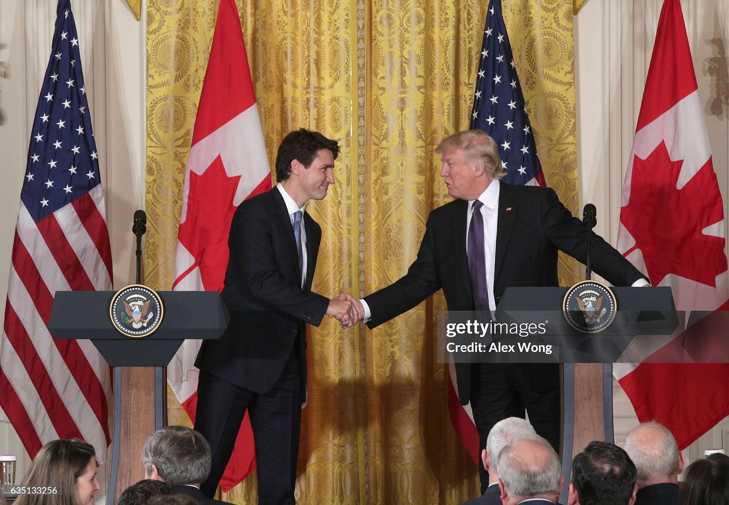 Donald Trump Hosts Canadian PM Justin Trudeau At The White House