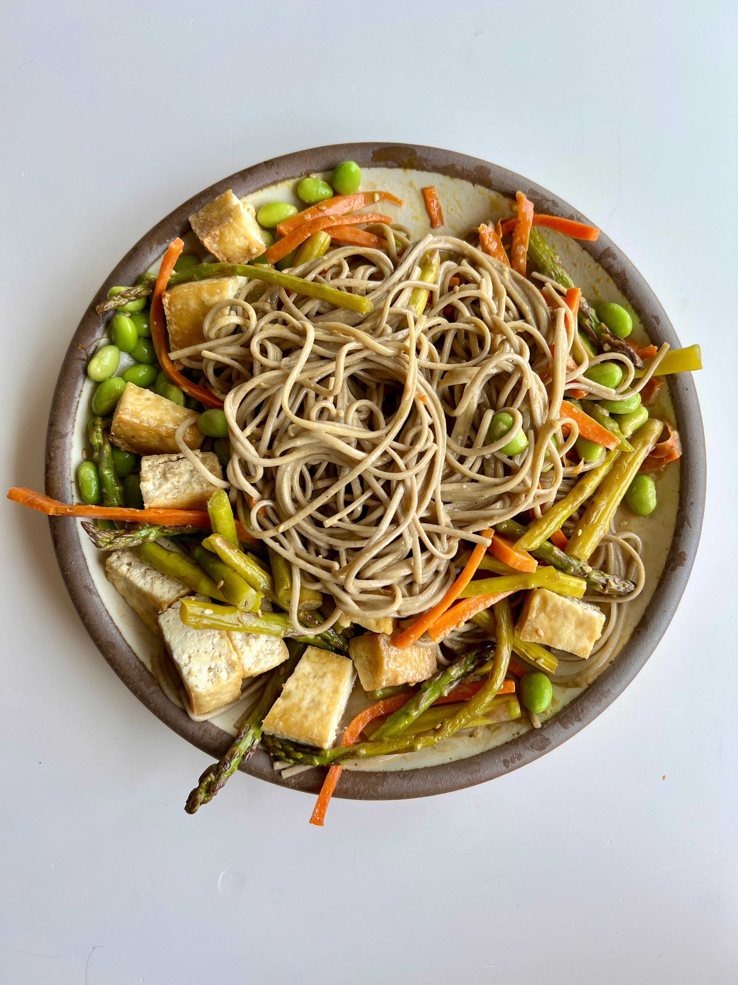 SOBA NOODLES WITH MISO SESAME SAUCE - by Tiffany Bach