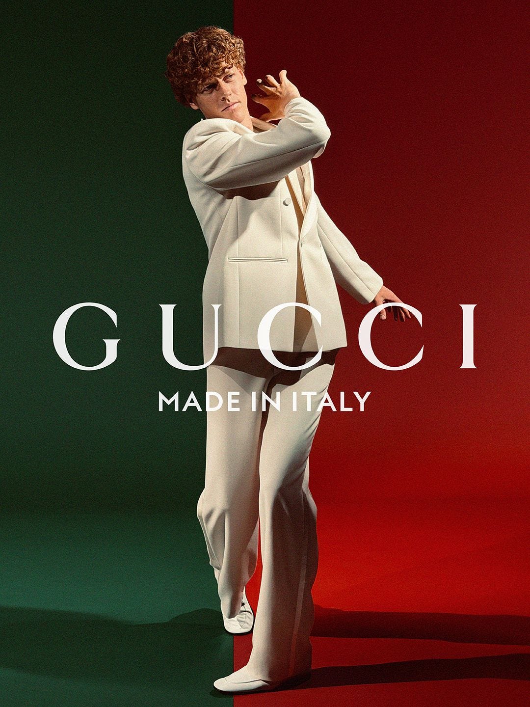 Gucci presents the Made in Italy campaign featuring Jannik Sinner