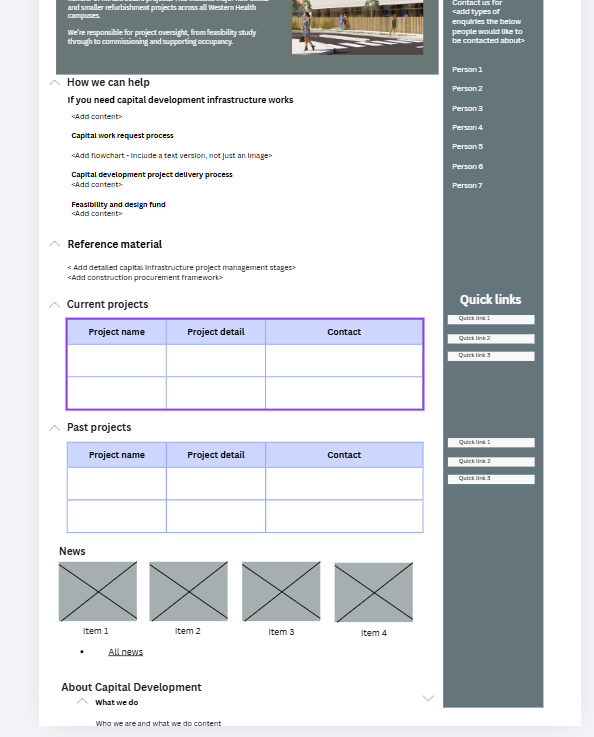 Page with headings, subheadings, tables, and boxes with crosses. Page with headings, subheadings, tables, and boxes with crosses.