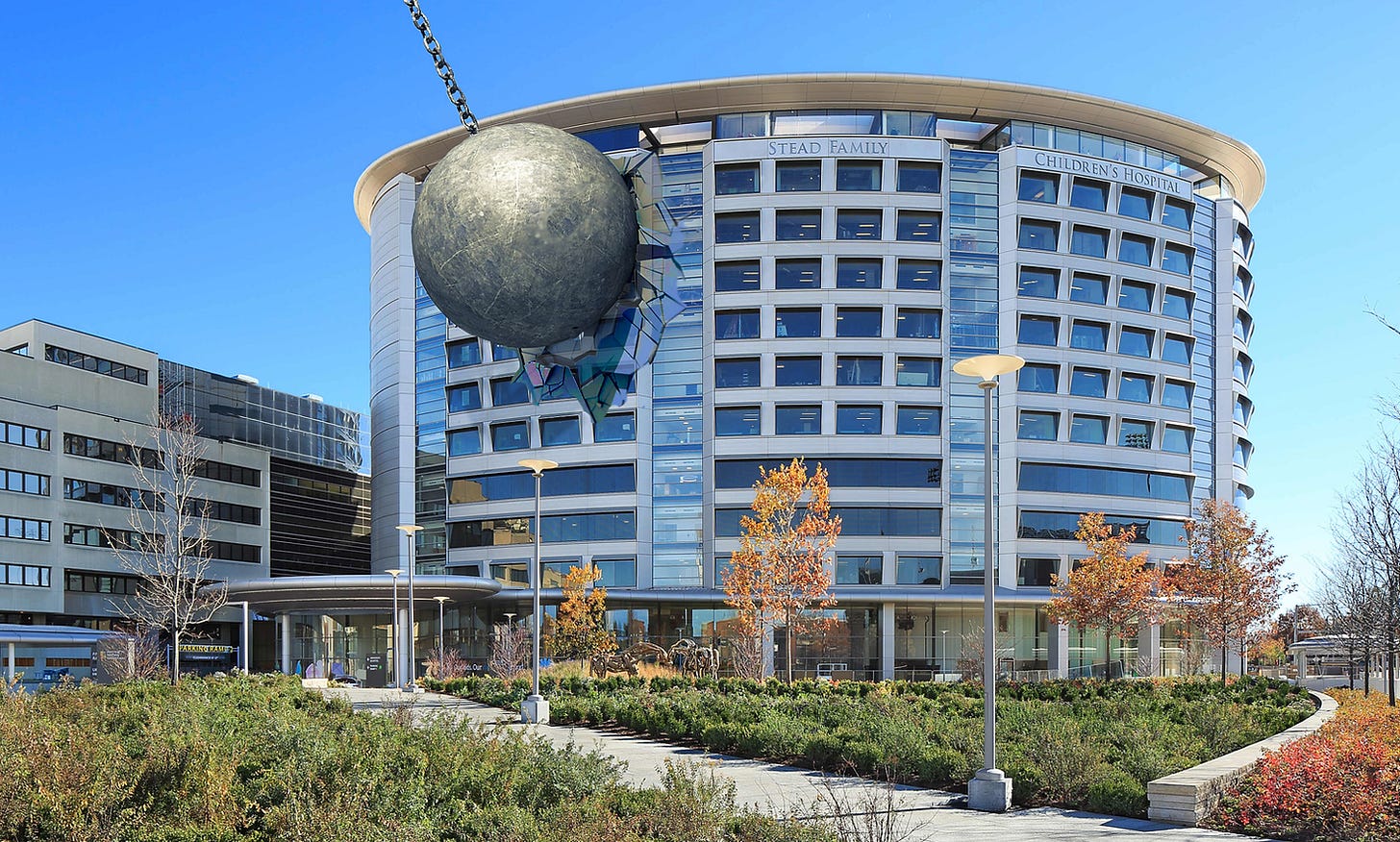childrens hospital wrecking ball