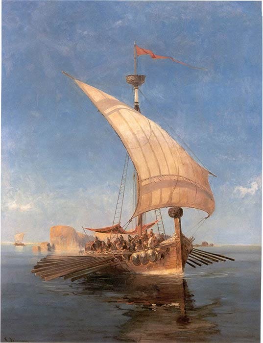 The Argo, by Konstantinos Volanakis (1837–1907) (Public Domain) The Argo, by Konstantinos Volanakis (1837–1907) (Public Domain)