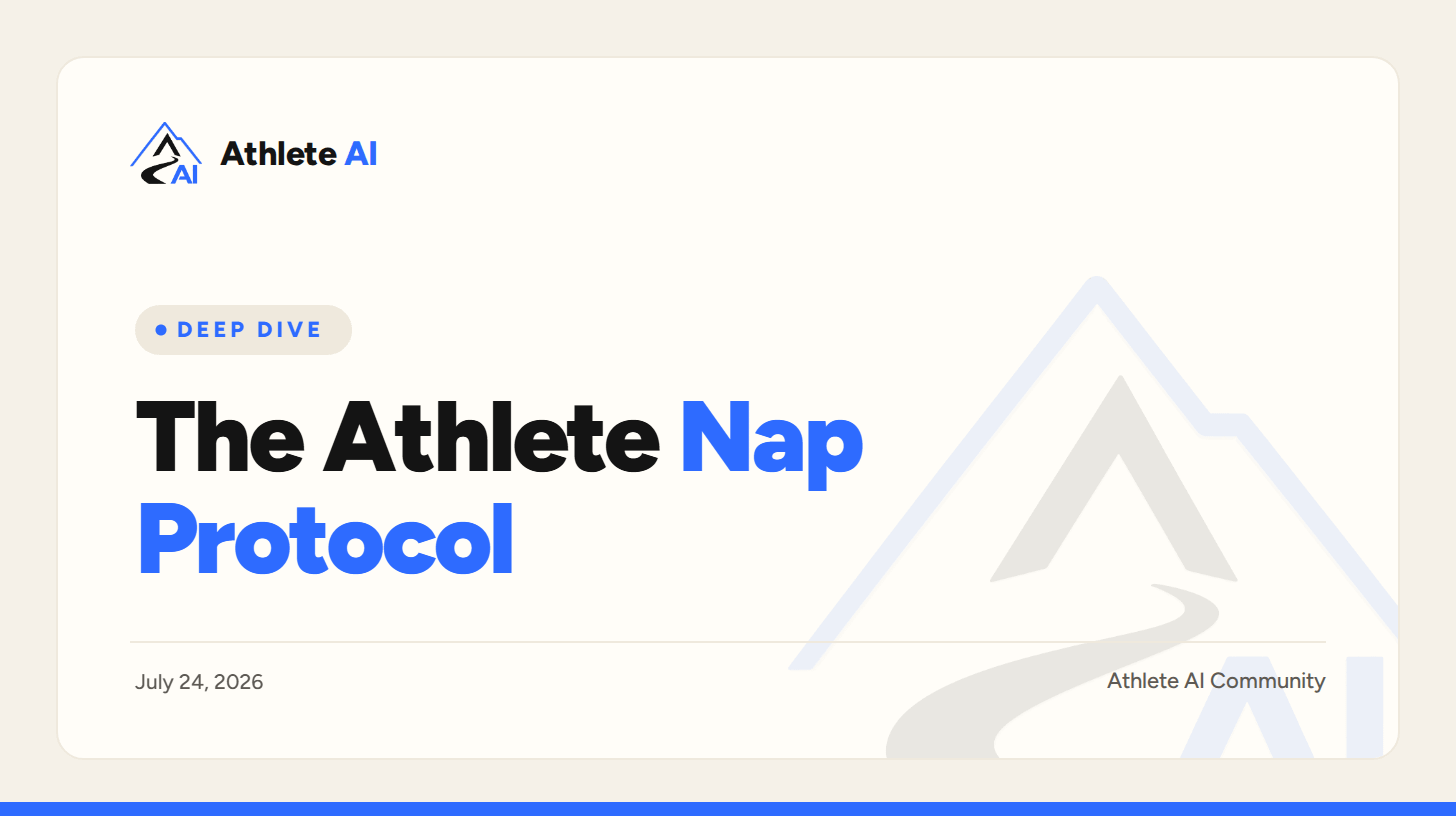 The Athlete Nap Protocol