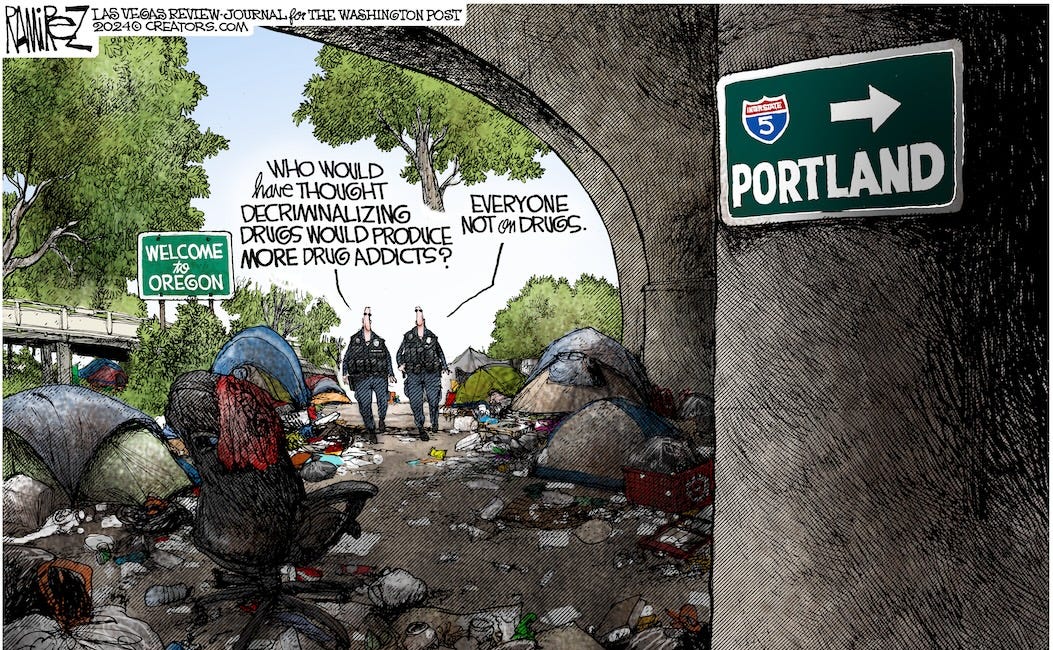 Michael Ramirez: Second Thoughts in Oregon 4-12-24