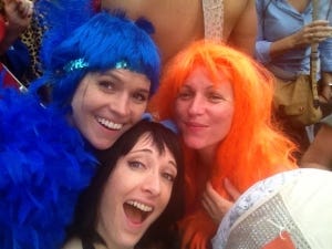 With Ariel and Betty!