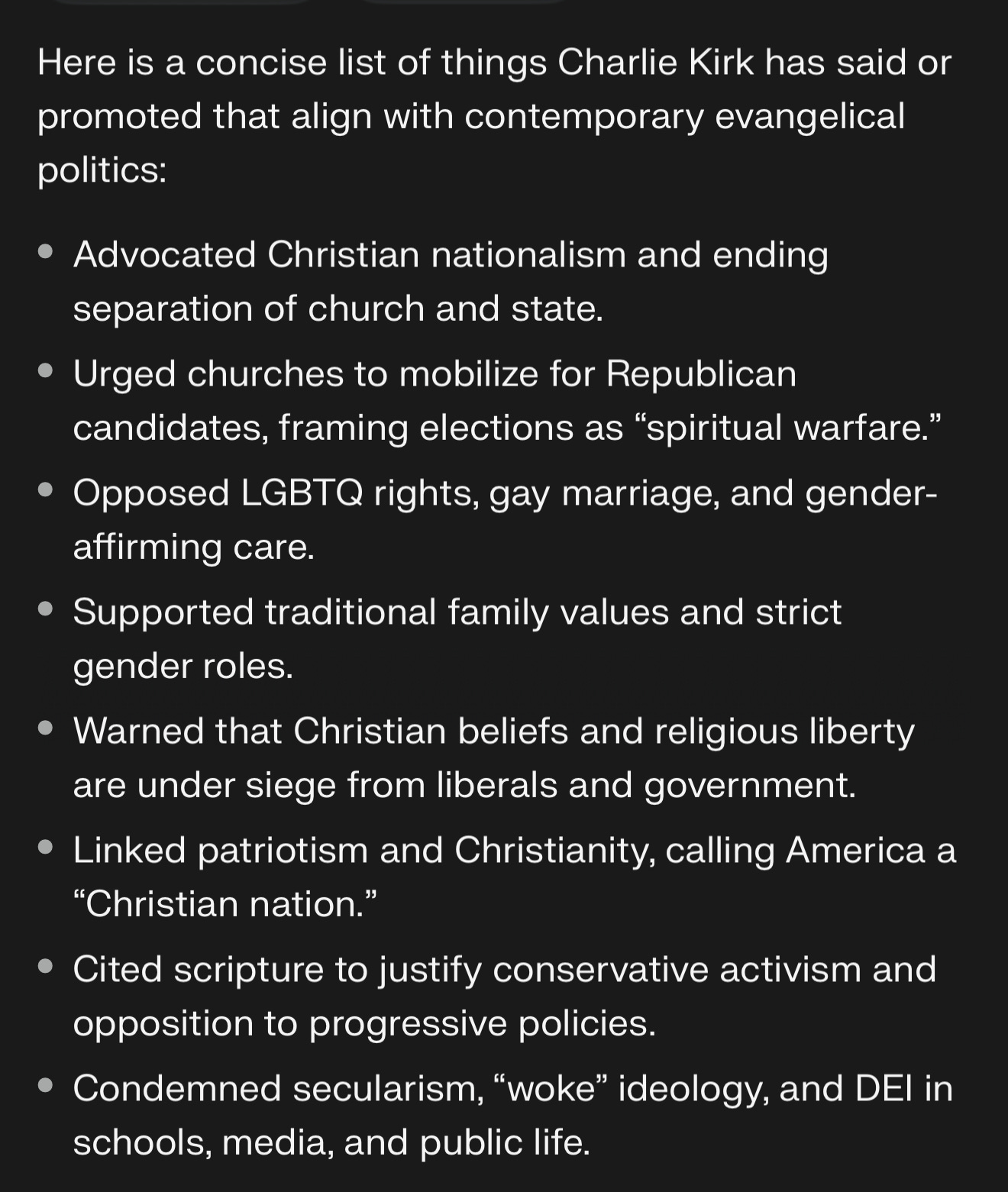 The Evangelical Elevation of the Late Charlie Kirk