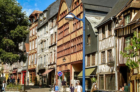 Rouen's historical center