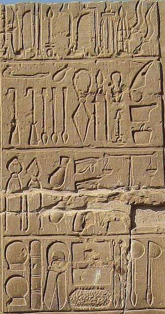 Medical instruments from the wall at the temple of Kom Ombo, Aswan :  r/OutoftheTombs