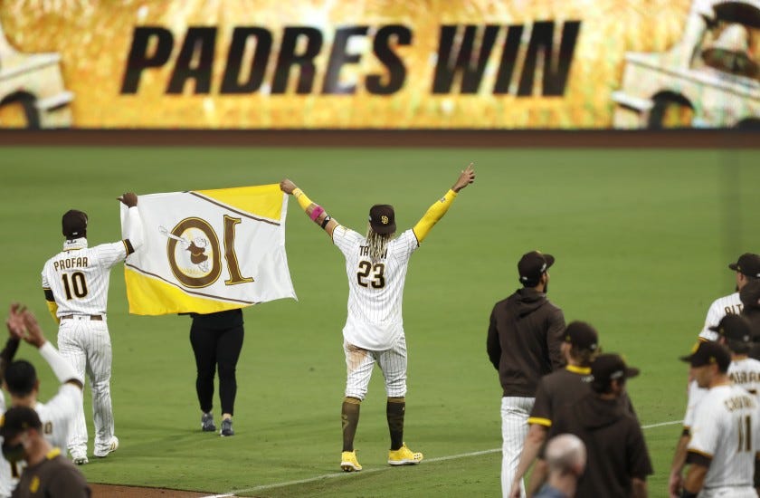 Column: Padres, fun and exciting, (finally) reward fans and stir up '98  vibe - The San Diego Union-Tribune