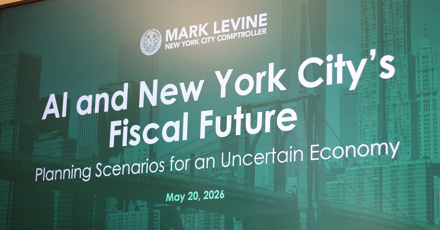 NYC not ready for AI hit to economy, comptroller Levine says - Crain's New York Business NYC not ready for AI hit to economy, comptroller Levine says - Crain's New York Business