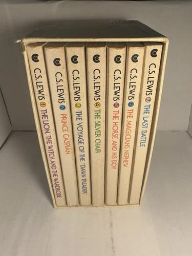 Vintage Chronicles Of Narnia Box Set Books 1970 First Edition Collier C.S. Lewis - Picture 1 of 21