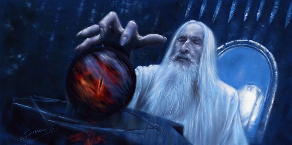 LOTR - Sketch - Saruman by robcamp