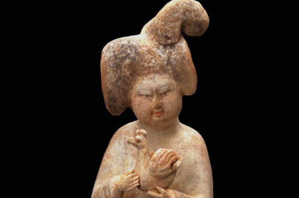 A Chicken Lady from Tang Dynasty China