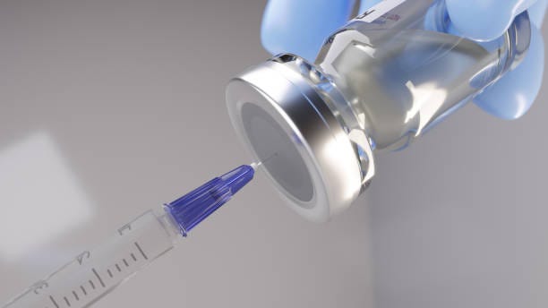 syringe and vaccine vial. - vaccine bildbanksfoton och bilder