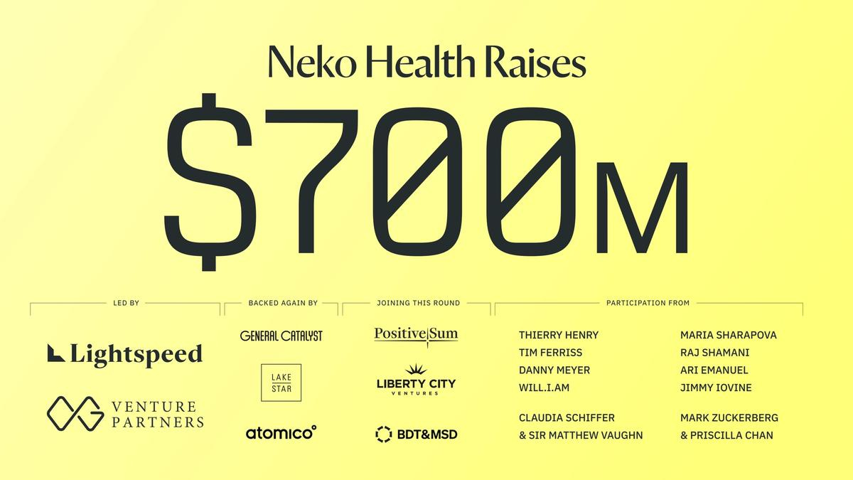 Neko Health raises $700m Series C ahead of US launch Neko Health raises $700m Series C ahead of US launch