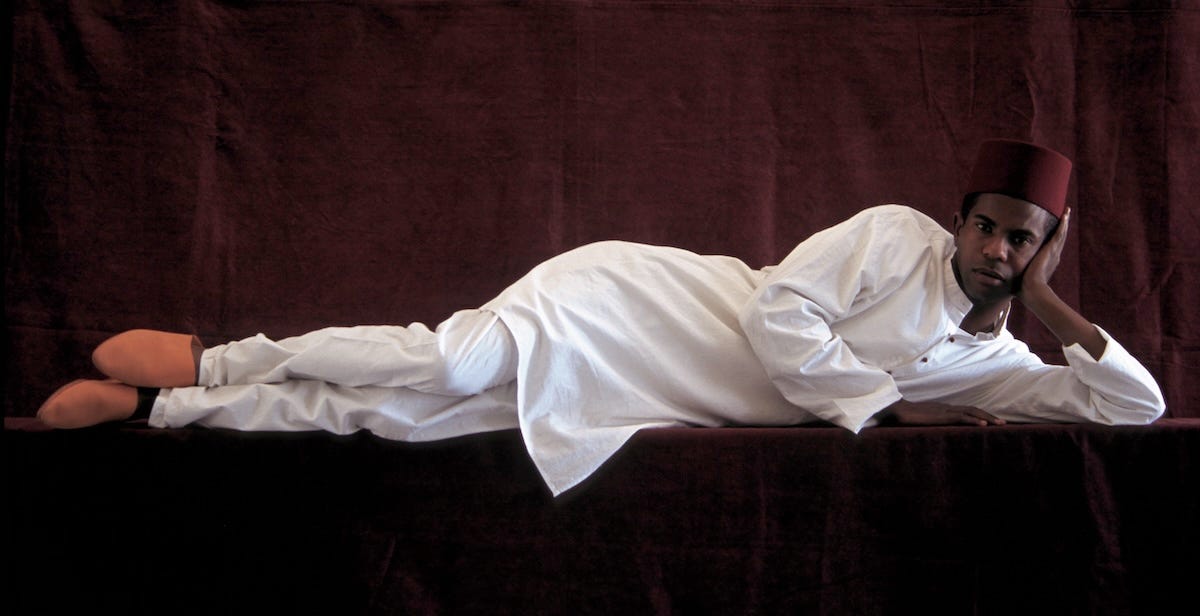 Abdelhadi posing for Nicolas Tosi in 2003
