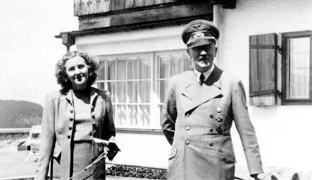 Adolf Hitler com sua amante de longa data e esposa de curta vida, Eva Braun. Adolf Hitler com sua amante de longa data e esposa de curta vida, Eva Braun.