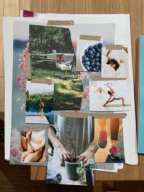vision boards, people creating vision boards