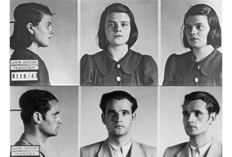 Sophie Scholl beheaded