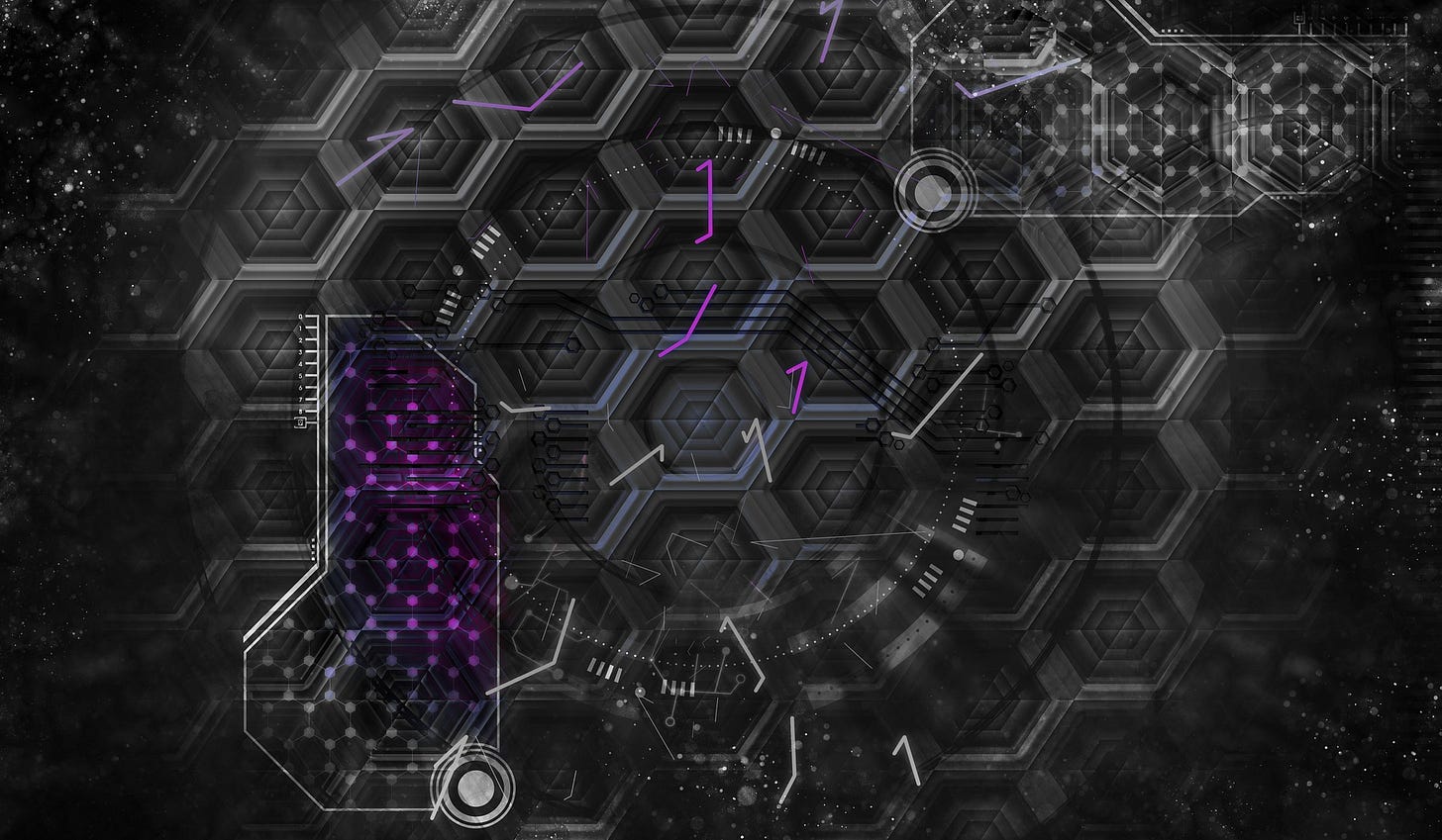 Image of high tech polygons Image of high tech polygons