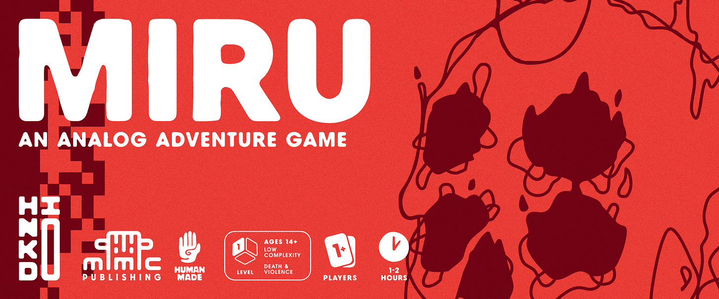 MIRU: An Analog Adventure Game