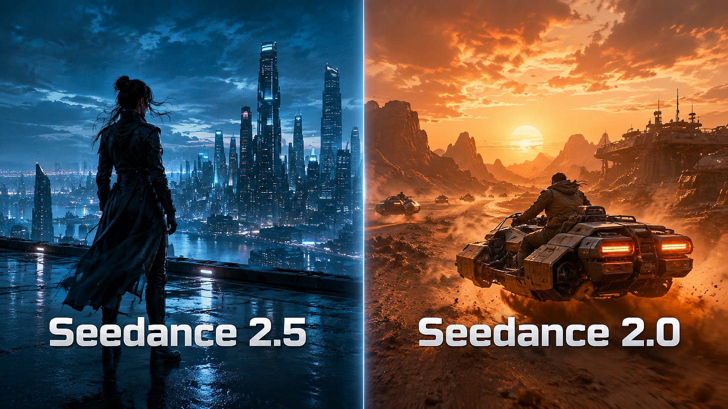 Seedance 2.5 vs Seedance 2.0 Seedance 2.5 vs Seedance 2.0