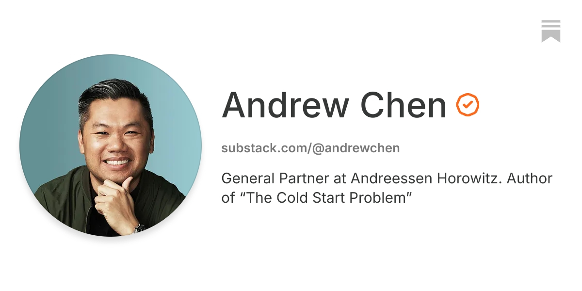 Andrew Chen | Substack