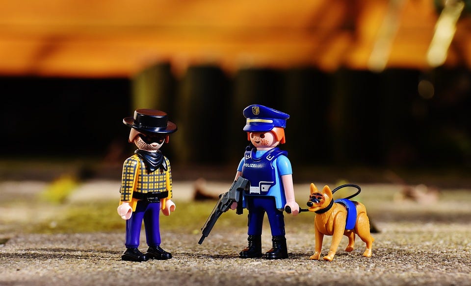 Police, Crooks, Criminal, Gangster, Arrest, Playmobil