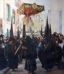 Vision of Spain (formerly, The Provinces of Spain): Sevilla, Holy Week.  Penitents – Works – Hispanic Society of America