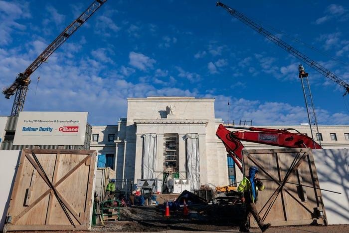Peek Inside the Federal Reserve Renovations at the Core of a DOJ Probe - Business Insider